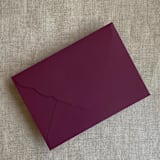 "Burgundy A7 Venetian  Flap Envelope | Pack of 25" - Envelopes in purple by Ivory Invitations
