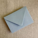 "Steel blue A7 euro flap envelope | pack of 10" - Envelopes in blue by Ivory Invitations