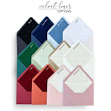 "Set of 10, Envelopes with Velvet Liner Elegant, Custom Colors Handmade Envelopes, Euro Flap" - Envelopes in multicolorassorted-colors by Self Stationery