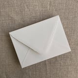 "Soft white A7 deckled edge euro flap envelope | PACK of 10" - Envelopes in white by Ivory Invitations