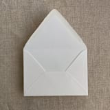 "Soft white A7 deckled edge euro flap envelope | PACK of 10" - Envelopes in white by Ivory Invitations