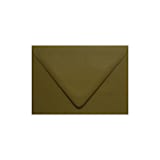 "A7 Forest Green Euro Flap Envelopes, Pack of 25" - Envelopes in green by Studio Lavender