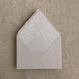 "Bare blush A7 deckled edge euro flap envelope | PACK of 10" - Envelopes in beige by Ivory Invitations