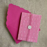 "Azalea A7 venetian  flap envelope | pack of 25" - Envelopes in pink by Ivory Invitations