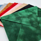 "A7 Green Velvet Envelopes (Set of 10)" - Envelopes in green by Caroline Russo