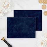 "Navy Velvet Envelopes" - Envelopes in blue by PAPER and LACE