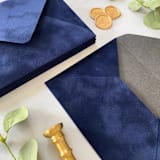 "Navy Velvet Envelopes" - Envelopes in blue by PAPER and LACE