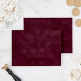 "Wine Velvet Envelopes" - Envelopes in red by PAPER and LACE