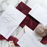 "Wine Velvet Envelopes" - Envelopes in red by PAPER and LACE