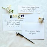 "Custom Calligraphy Envelope Addressing- Calligraphy Services Only- Recipient Addressing with Return Address and Inner Envelope Names" - Envelopes in multicolor by Inkspiringletters