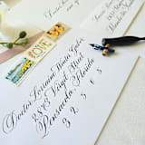 "Custom Calligraphy Envelope Addressing- Calligraphy Services Only- Recipient Addressing with Return Address and Inner Envelope Names" - Envelopes in multicolor by Inkspiringletters