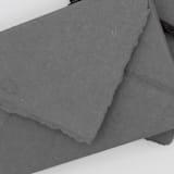 "A7 Cotton Deckled Edge Envelopes - Gray 5.25" x 7.25" Cotton Handmade Deckle Edge /  Gray Deckle Edge Envelopes, Set of 25" - Envelopes in gray by Ellie OBrien