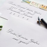 "Custom Calligraphy Envelope Addressing- Calligraphy Services Only- Recipient Addressing with Inner Envelope Names" - Envelopes in multicolor by Inkspiringletters