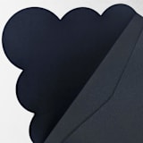 "Navy Blue, Scalloped Edge Cardstock A7 Envelope" - Envelopes in blue by The Savage Label
