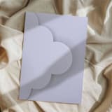 "Lavender Scalloped Edge Lightweight Cardstock A7 Envelope" - Envelopes in purple by The Savage Label