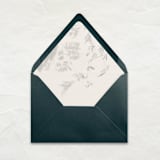 "A7 Pre-Lined Envelopes // Rain Forest (Set of 25)" - Envelopes in green by Clover and Lamb