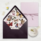 "A7 Fine Art Envelope Liners // Butterflies (Set of 25)" - Envelopes in multicolorassorted-colors by Clover and Lamb