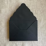 "Black A7 Venetian Flap Envelope | Pack of 25" - Envelopes in black by Ivory Invitations
