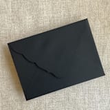 "Black A7 Venetian Flap Envelope | Pack of 25" - Envelopes in black by Ivory Invitations