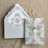 "Sky blue A7 venetian flap envelope | PACK of 25" - Envelopes in blue by Ivory Invitations