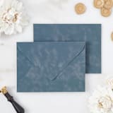 "French Blue Velvet Envelopes" - Envelopes in blue by PAPER and LACE
