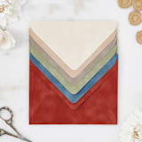 "French Blue Velvet Envelopes" - Envelopes in blue by PAPER and LACE