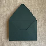 "Racing Green A7 Venetian Flap Envelope | Pack of 25" - Envelopes in green by Ivory Invitations