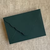 "Racing Green A7 Venetian Flap Envelope | Pack of 25" - Envelopes in green by Ivory Invitations
