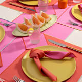 "Lollipop Twill Placemat" - Placemats in pink by ATELIER SAUCIER