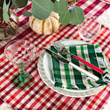"Noel Plaid Handwoven Cotton Placemats, Set of 4" - Placemats in red by Archive New York