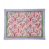 "Pink Arch Blockprint Placemat" - Placemats in pink by Michelle Pham