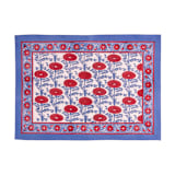 "Araminta Blockprint Placemat" - Placemats in red by Michelle Pham