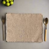 "Jute Placemat - Single Placemat" - Placemats in beige by Powered By People