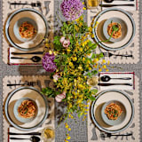 "Doily Felt Placemat" - Placemats in gray by ATELIER SAUCIER