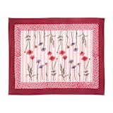 "Wildflower Blockprint Placemat" - Placemats in pink by Inner Child