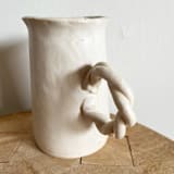 "Braided Pitcher Short" - Decanters and Pitchers in white by Sidney Field