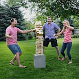 "Yard Games Giant Tumbling Timbers with Carrying Case" - Wedding Games in beige by Kevin Muellerleile