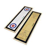 "Yard Games Curling and Shuffleboard 2 in 1 Table Top Game with 8 Rolling Discs" - Wedding Games in beige by Kevin Muellerleile