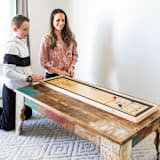 "Yard Games Curling and Shuffleboard 2 in 1 Table Top Game with 8 Rolling Discs" - Wedding Games in beige by Kevin Muellerleile