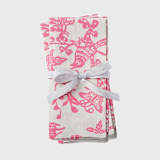 "Garden print napkin, pink, set of two" - Napkins in pink by Joanna Buchanan
