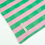 "Flora Striped Handwoven Cotton Napkins, Set of 4" - Napkins in pink by Archive New York