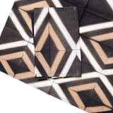 "Tisa Black Cotton Table Napkin" - Napkins in black by Anjali Purohit