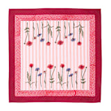 "Wildflower Blockprint Napkins, Set of 4" - Napkins in pink by Inner Child