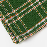 "Chiapas Green Plaid Handwoven Cotton Napkins, Set of 4" - Napkins in green by Archive New York