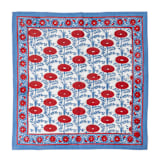 "Araminta Blockprint Napkins, Set of 4" - Napkins in red by Michelle Pham