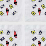 "Nautical cocktail napkins" - Napkins in multicolor by Joanna Buchanan
