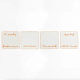 "Liquored Up Cocktail Napkins, Set of Four" - Napkins in multicolor by REVELRY by Purvi Padia