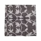 "Folio Gray Black Cotton Table Napkin ( set of 4 )" - Napkins in black by Anjali Purohit