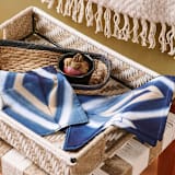 "Tisa Indigo Table Napkin ( set of 4 )" - Napkins in blue by Anjali Purohit