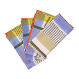 "Modernist Striped Napkins, Set of 4" - Napkins in multicolorassorted-colors by Inner Child